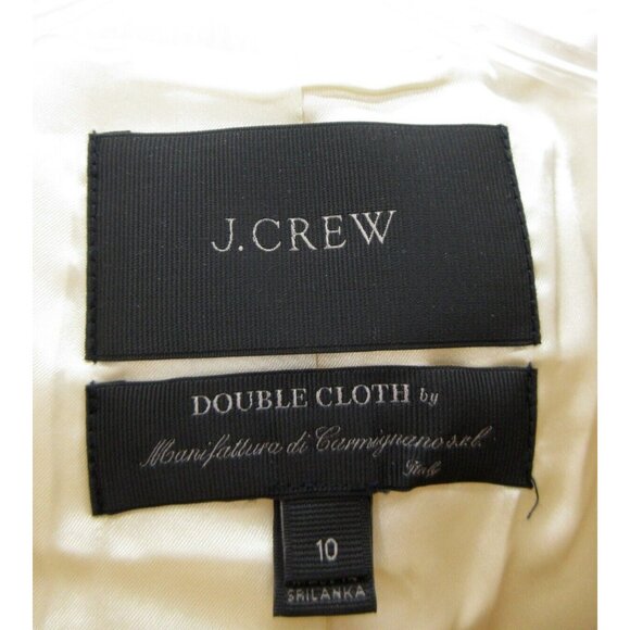 J Crew Jacket 10 Double Cloth Wool Coat Classic City Career Zip Up * - Picture 9 of 11